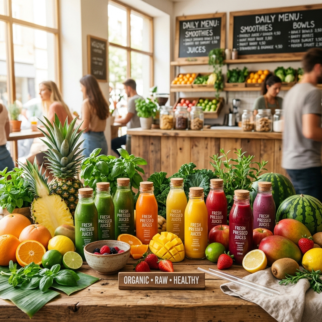 Frutas frescas e sucos naturais da Nutri Quitanda
