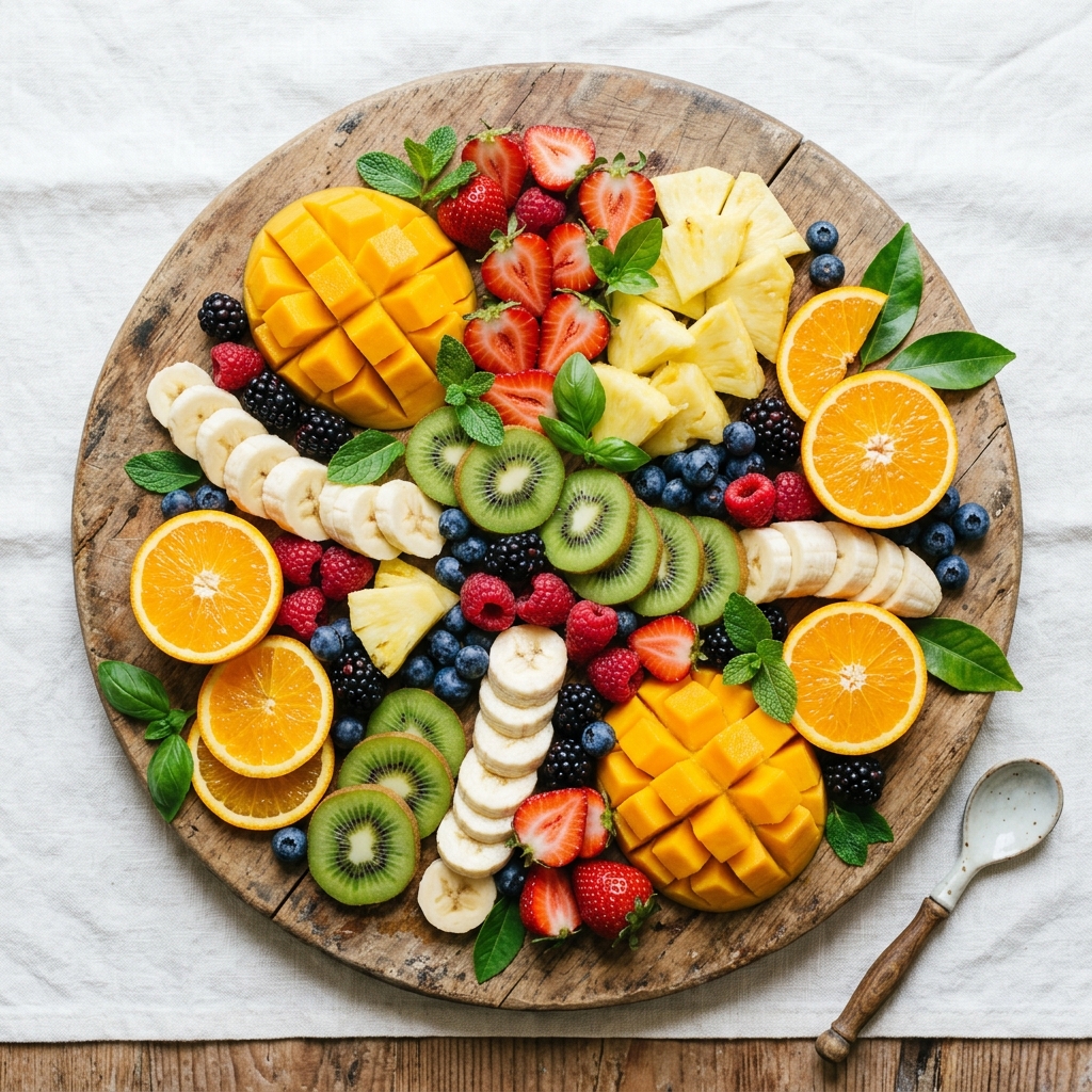 Mix de frutas frescas variadas